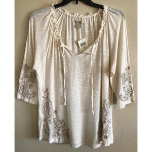 Lucky Brand Top w/ Special Stitching